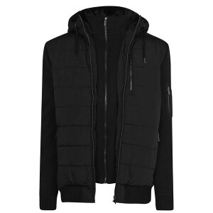 �t�@�C���[�g���b�v �����Y �A�E�^�[ �W���P�b�g�E�u���]�� �j�b�g �W���P�b�g Firetrap Sartorial Knit Jacket Mens Black �u���b�N