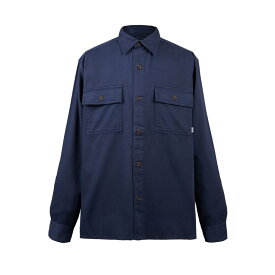 【送料無料】 ファイヤートラップ メンズ シャツ トップス Garment dyed Overshirt Navy