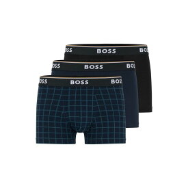【送料無料】 ボス メンズ ボクサーパンツ アンダーウェア AOP 3 Pack Boxer Shorts Blu/Blk/Blk974
