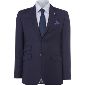 【送料無料】 テッドベーカー メンズ ジャケット・ブルゾン アウター Chalky Birdseye Suit Jacket Dark Blue