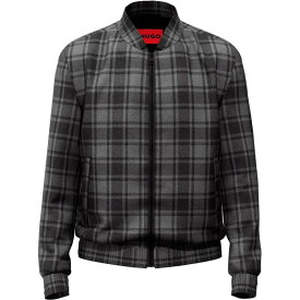 【送料無料】 フューゴ メンズ ジャケット・ブルゾン アウター Hugo Ukashi Jacket Mens Dark Grey 021