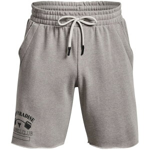 A_[A[}[ Y {gX n[tpcEV[c Pewter/Black Under Armour Project Rock Terry Shorts Men's