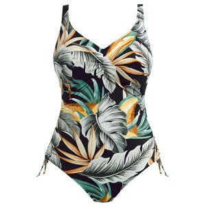 �t�@���^�W�[ ���f�B�[�X ���� �㉺�Z�b�g Fantasie Bamboo Grove Underwired Adjustable Leg Swimsuit Jet