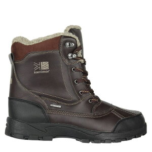 �J���}�[ �����Y �V���[�Y �u�[�c�E���C���u�[�c Karrimor Casual Mens Snow Boots Brown �u���E��