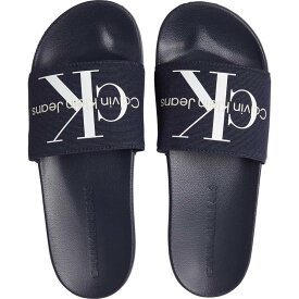 【送料無料】 カルバンクライン メンズ サンダル シューズ Calvin Klein Jeans Monogram Slide Navy CFE