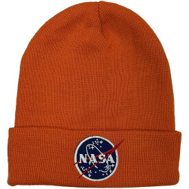 【送料無料】 アルファインダストリーズ メンズ 帽子 アクセサリー NASA Beanie Orange