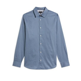 【送料無料】 テッドベーカー メンズ シャツ トップス Willuw Print Shirt Blue