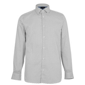 【送料無料】 テッドベーカー メンズ シャツ トップス Willuw Print Shirt White