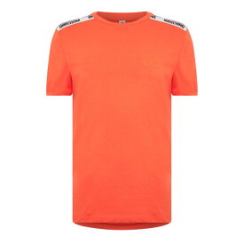 【送料無料】 モスキーノ メンズ Tシャツ トップス Tape T Shirt Orange 0035