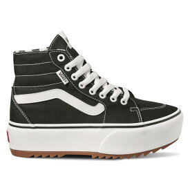 【送料無料】 バンズ レディース スニーカー シューズ Filmore High Top Sneakers Black Wht