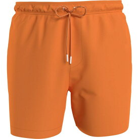 【送料無料】 カルバンクライン メンズ ハーフパンツ・ショーツ 水着 Medium Tape Swim Shorts Mens Orange SE8