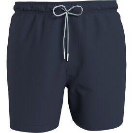 【送料無料】 カルバンクライン メンズ ハーフパンツ・ショーツ 水着 Medium Tape Swim Shorts Mens Navy Iris DCA