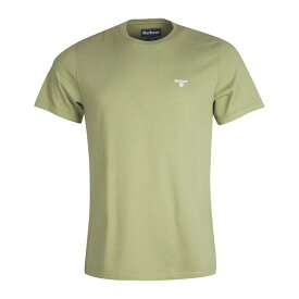 【送料無料】 バーブァー メンズ Tシャツ トップス Essential Sports T-Shirt Burnt Olive