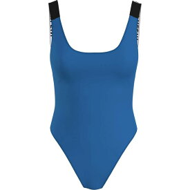 【送料無料】 カルバンクライン レディース 上下セット 水着 Scoop Back One Piece Swimsuit Dynamic Blue