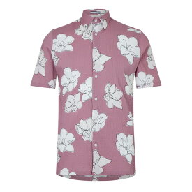 【送料無料】 テッドベーカー メンズ シャツ トップス Coving Short Sleeve Shirt Mid-Pink