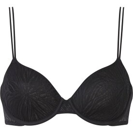 【送料無料】 カルバンクライン レディース ブラジャー アンダーウェア Calvin Klein Marquisette Lightly Lined Demi Bra Black