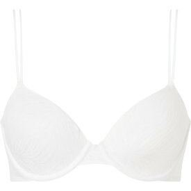 【送料無料】 カルバンクライン レディース ブラジャー アンダーウェア Calvin Klein Marquisette Lightly Lined Demi Bra White