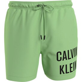 【送料無料】 カルバンクライン メンズ ハーフパンツ・ショーツ 水着 DRAWSTRING SWIM SHORTS Lime Mist LV0