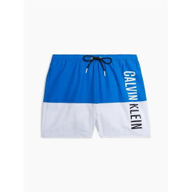 【送料無料】 カルバンクライン メンズ ハーフパンツ・ショーツ 水着 MEDIUM DRAWSTRING-BLOCK Blue C4X