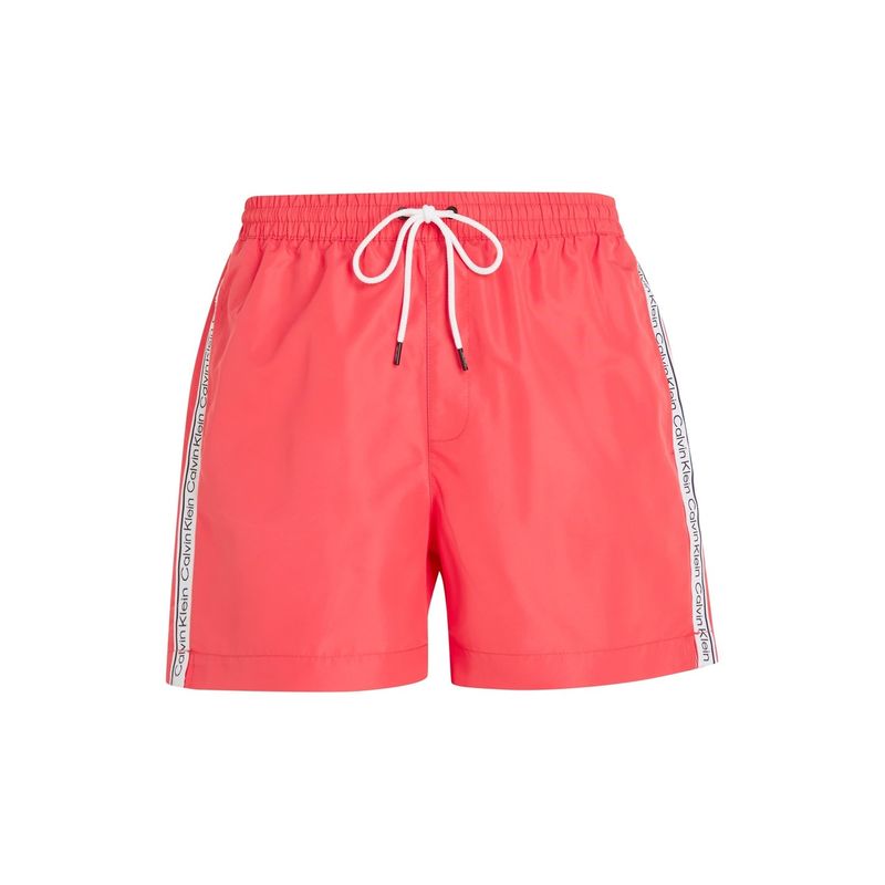  カルバンクライン メンズ ハーフパンツ・ショーツ 水着 Calvin Klein Medium Drawstring Tape Swim Shorts Mens Pink Flash XI1