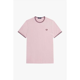 【送料無料】 フレッドペリー メンズ Tシャツ トップス Twin Tipped T-Shirt Chalky Pink R51