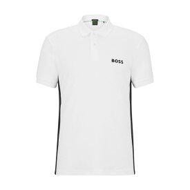 【送料無料】 ボス メンズ Tシャツ トップス Paddy Mirror Polo Shirt White 100