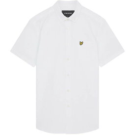 【送料無料】 ライルアンドスコット メンズ シャツ トップス Short Sleeve Oxford Shirt White 626
