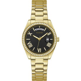 【送料無料】 ゲス レディース 腕時計 アクセサリー Ladies Guess Luna Watch Gold and Black