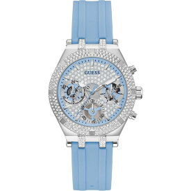 【送料無料】 ゲス レディース 腕時計 アクセサリー Ladies Guess Heiress Blue Watch GW0407L1 Silver and Blue