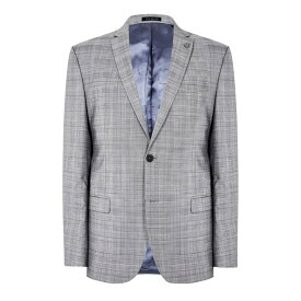 【送料無料】 テッドベーカー メンズ ジャケット・ブルゾン アウター TB T CheckJacket Sn32 Grey