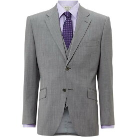 【送料無料】 ハウィック メンズ ジャケット・ブルゾン アウター Rock Melange Twill Notch Suit Jacket Grey