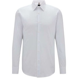 【送料無料】 ボス メンズ シャツ トップス T Hay Long Sleeve Shirt White