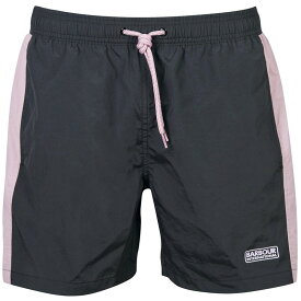 【送料無料】 バブアー メンズ ハーフパンツ・ショーツ 水着 Colour-Block Swim Shorts Black/Thistle