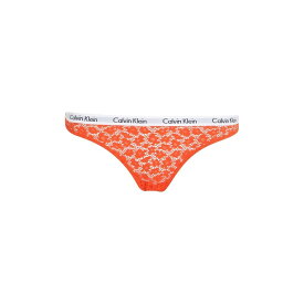 【送料無料】 カルバンクライン レディース パンツ アンダーウェア Caros Lace Bikini Briefs Acid Orange
