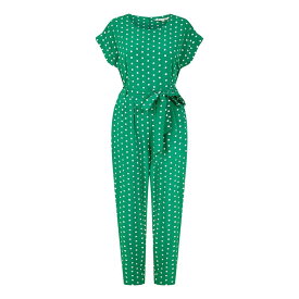 【送料無料】 ユミキム レディース ワンピース トップス Green Spot Print Jumpsuit Green