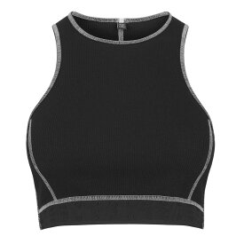 【送料無料】 アレキサンダー・マックイーン レディース タンクトップ トップス Ic0 Tank Top Black 1000