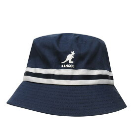 【送料無料】 カンゴール メンズ 帽子 アクセサリー Stripe Bucket Hat Mens Navy