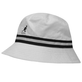 【送料無料】 カンゴール メンズ 帽子 アクセサリー Stripe Bucket Hat Mens White