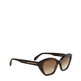 【送料無料】 アレキサンダー・マックイーン レディース サングラス・アイウェア アクセサリー ALEXANDER MCQUEEN SUNGLASSES AM0355S HAVANA