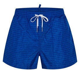 【送料無料】 ディースクエアード メンズ ハーフパンツ・ショーツ 水着 All-Over Print Swim Shorts Blue 430