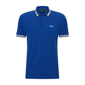 【送料無料】 ボス メンズ Tシャツ トップス Paddy Polo Shirt Brght Blu 438