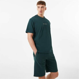 【送料無料】 ジャック ウィルス メンズ Tシャツ トップス Jacquard T-Shirt Dark Green
