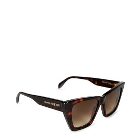 【送料無料】 アレキサンダー・マックイーン レディース サングラス・アイウェア アクセサリー ALEXANDER MCQUEEN SUNGLASSES AM0299S HAVANA