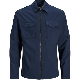 【送料無料】 ジャック&ジョーンズ メンズ シャツ トップス Jack Overshirt Sn24 Navy Blazer