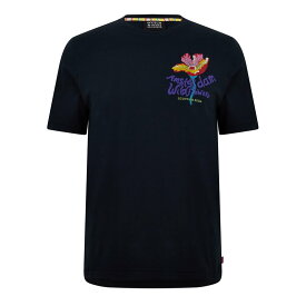【送料無料】 スコッチアンドソーダ メンズ Tシャツ トップス Artwork T Shirt Black 0008