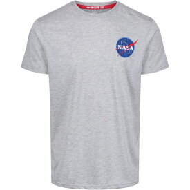 【送料無料】 アルファインダストリーズ メンズ Tシャツ トップス Space Shuttle T-Shirt Grey
