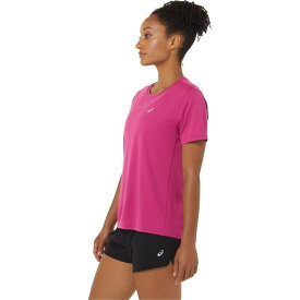 【送料無料】 アシックス レディース シャツ トップス Women's Katakana SS Running Top Fuchsia Red