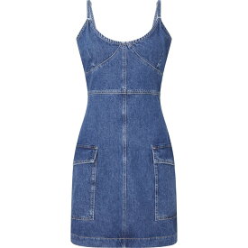 【送料無料】 カルバンクライン レディース ワンピース トップス Utility Mini Denim Dress Dnm Medium