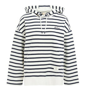 【送料無料】 バーブァー レディース パーカー・スウェット フーディー アウター Thistle Hoodie Navy Stripe