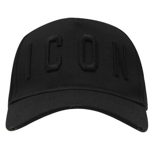 fB[XNGA[h fB[X ANZT[ Xq Lbv DSQUARED2 Baseball Icon Cap Black/Black ubN